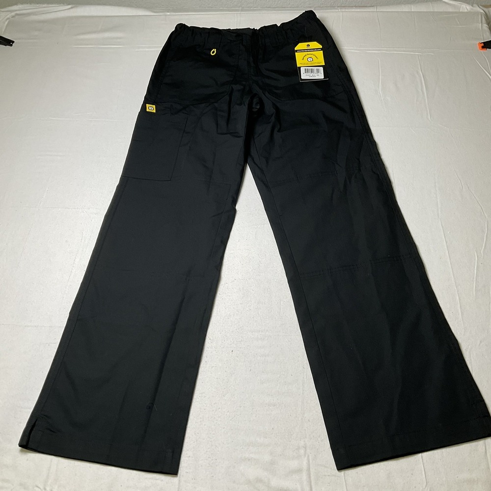 WonderWink #5046 Orgins Womens Tango 7 Pocket Scrub Pant Black Medical XS 572
